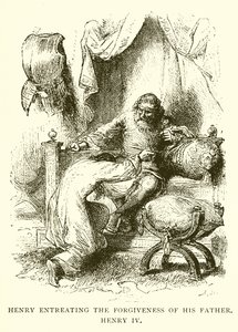 Henry Entreating the Forgiveness of His Father, Henry IV by English School