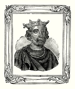 Henry III was born in 1208, crowned in 1216 and died in 1272 by English School
