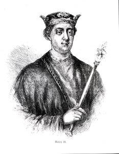 Henry II (1133-89) (engraving) by English School