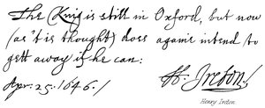 Henry Ireton by English School