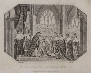 Henry VI Crowned King of France in the Cathedral of Notre Dame at Paris, 1431