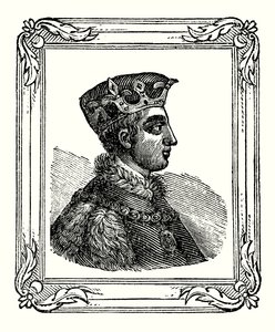 Henry V was born in 1388, crowned in 1413, and died in 1422 by English School
