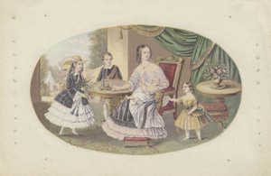 Her Majesty Queen Victoria and Family, c.1851 by English School