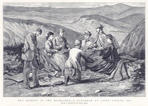 Her Majesty in the Highlands - A Luncheon at Cairn Lochan, 1861