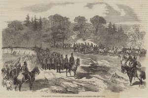 Her Majesty inspecting the Aldershott Division at Frimley by English School