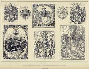 Heraldic Designs by German Artists, Second Half of 16th Century by English School
