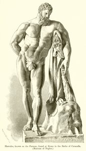 Hercules, Known as the Farnese, found at Rome in the Baths of Caracalla (Museum of Naples)