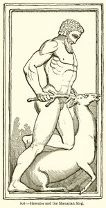 Hercules and the Maenalian Stag by English School