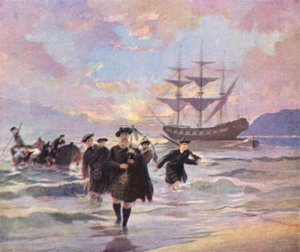 Highland Settlers arriving at Pictou, Nova Scotia, from the 
