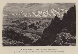 Hindoo Koosh, Indian Caucasus, Mountains by English School