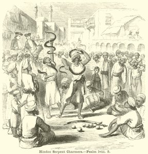 Hindoo Serpent Charmers by English School