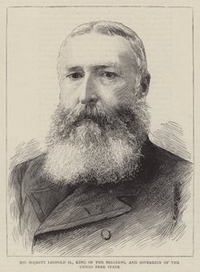 His Majesty Leopold II, King of the Belgians, and Sovereign of the Congo Free State by English School