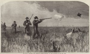 His Royal Highness The Prince of Wales Shooting on the Prairies of the Far West by English School