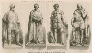 Historical Stone Statues by English School