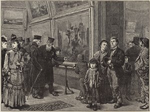 Holiday Folks at the National Gallery by English School
