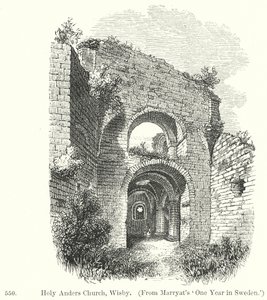 Holy Anders Church, Wisby by English School