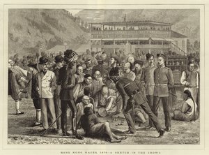 Hong Kong Races in 1876 by English School