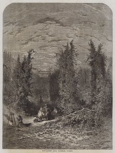 Hop-Garden near Farnham, Surrey by English School