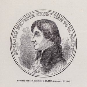 Horatio Nelson, born 29 September 1758, died 21 October 1805 by English School