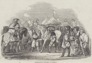 Horse-Racing in the Reign of Charles II by English School