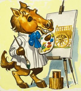 Horse Artist by English School