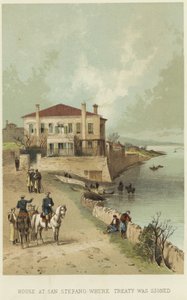 House at San Stefano Where Treaty Was Signed by English School