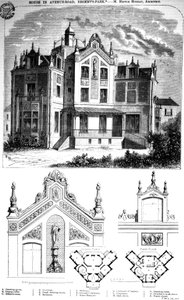 House in Avenue Road, Regents Park, Designed by Hector Horeau, 1859 by English School