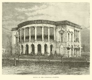 House in the European Quarter, Calcutta, India by English School