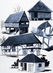 Houses of the Past by English School