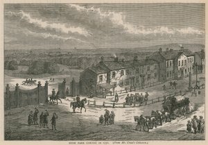 Hyde Park Corner in 1750 by English School