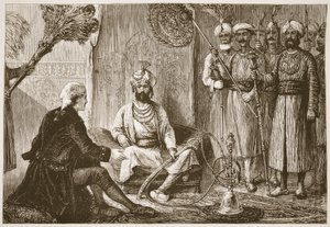 Hyder Ali and the Missionary, Illustration from Cassell