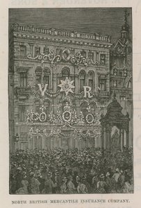 Illuminations Adorning the Offices of the North British Mercantile Insurance Company by English School