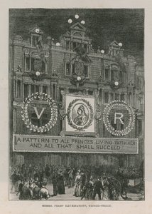 Illuminations Adorning Messrs Pears on Oxford Street by English School