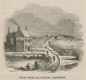 Illustration depicting the landslip in Brighton