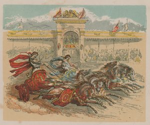 Illustration Depicting Two Chariots