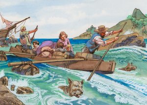 Illustration for Swiss Family Robinson