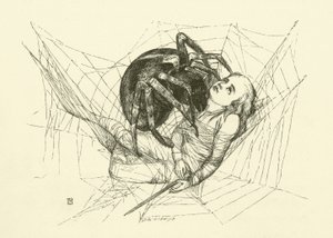Illustration for The History of Sir Thomas Thumb by English School