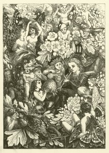 Illustration for The History of Sir Thomas Thumb by English School