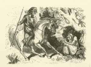 Illustration for The History of Sir Thomas Thumb by English School
