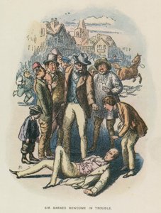 Illustration for The Newcomes by Thackeray by English School