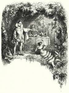Illustration for the ballet, Le Diable boiteux, or The Devil on Two Sticks by English School