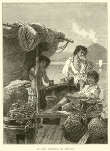 In the Harbour of Portici by English School