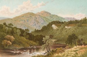 In the Pass of the Trosachs by English School