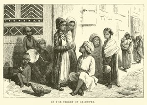 In the Street of Calcutta by English School