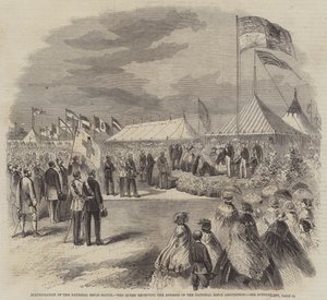 Inauguration of the National Rifle Match, the Queen Receiving the Address of the National Rifle Association