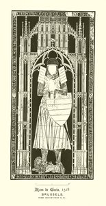 Incised Slab (engraving) by English School
