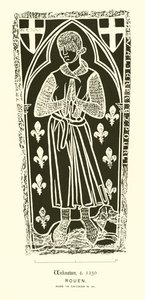 Incised Slab (engraving) by English School