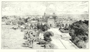 India: Tomb of Akbar, Sikandra by English School