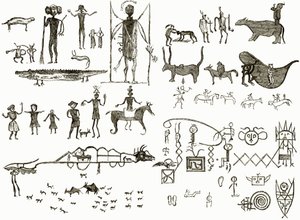 Indian Hieroglyphs by English School