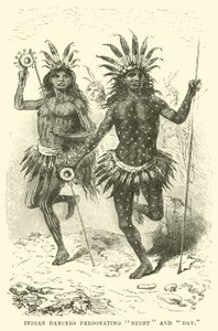 Indian dancers personating Night and Day by English School